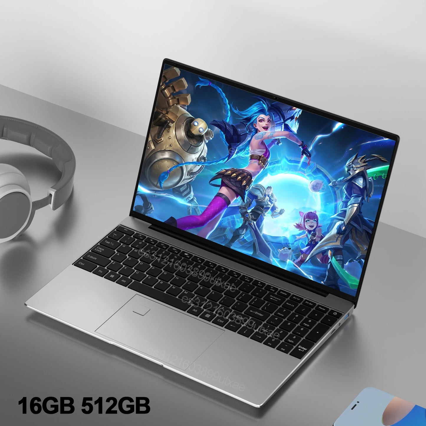 15.6" Portable Laptop 32GB Ram DDR4 2TB SSD Windows 11 Notebook Pc Gamer Intel N5095 Office Computer with Backlit Fingerprint
15.6" Portable Laptop 32GB
