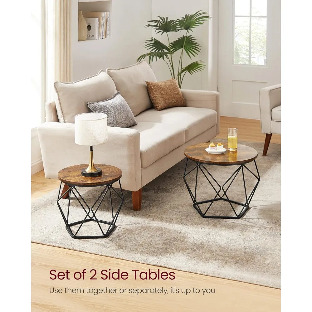 Small Coffee Table Set of 2