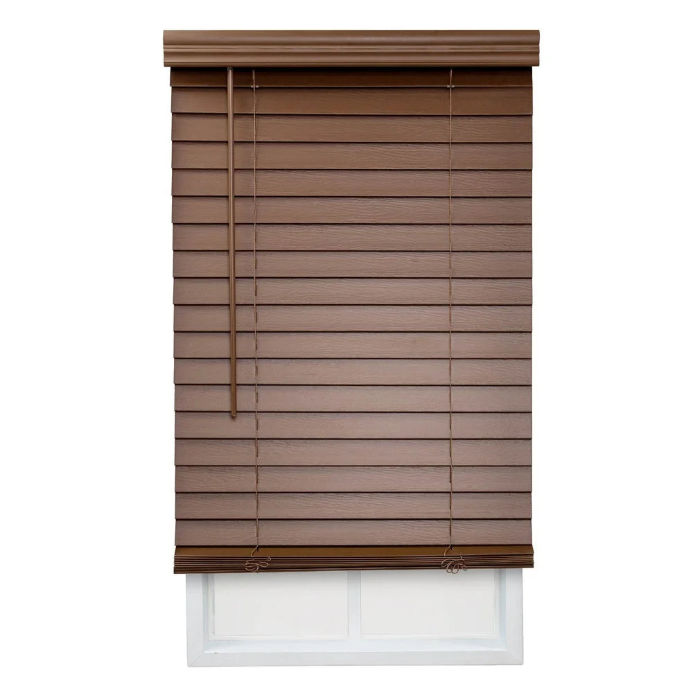 Cordless 2 Inch Faux Wood Blinds