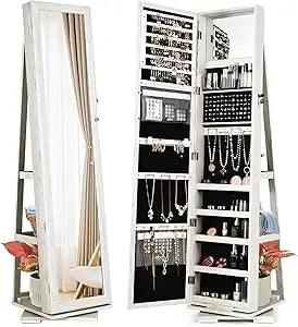 360° Rotating Jewelry Armoire