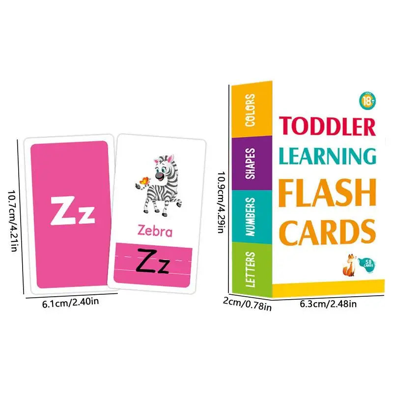 Letter Number Shape Color Flashcards