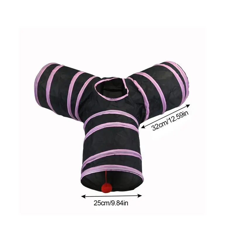 Cat Play Tunnel 3-Way Folding Tunnel