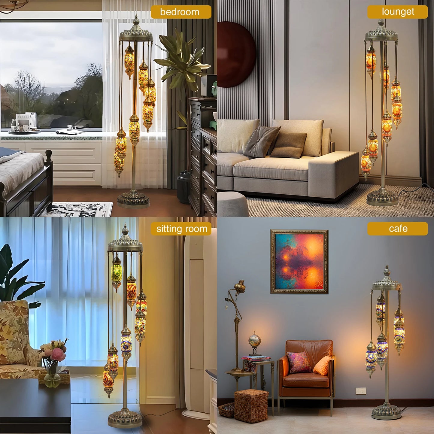 Turkish Mosaic Floor Lamp