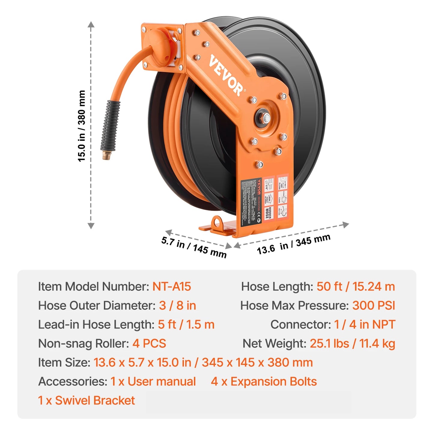 Retractable Air Hose Reel