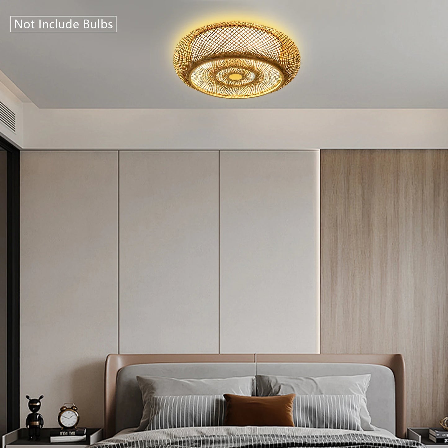 Rattan Ceiling Light Fixture