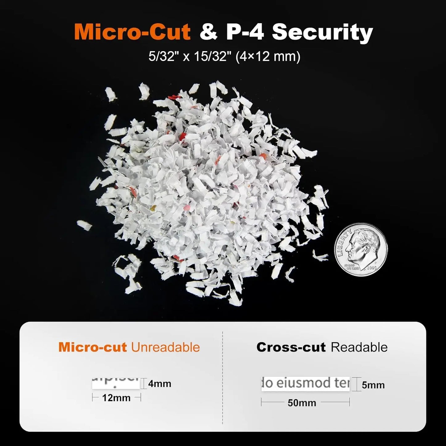 110-Sheet Micro Cut Paper Shredder