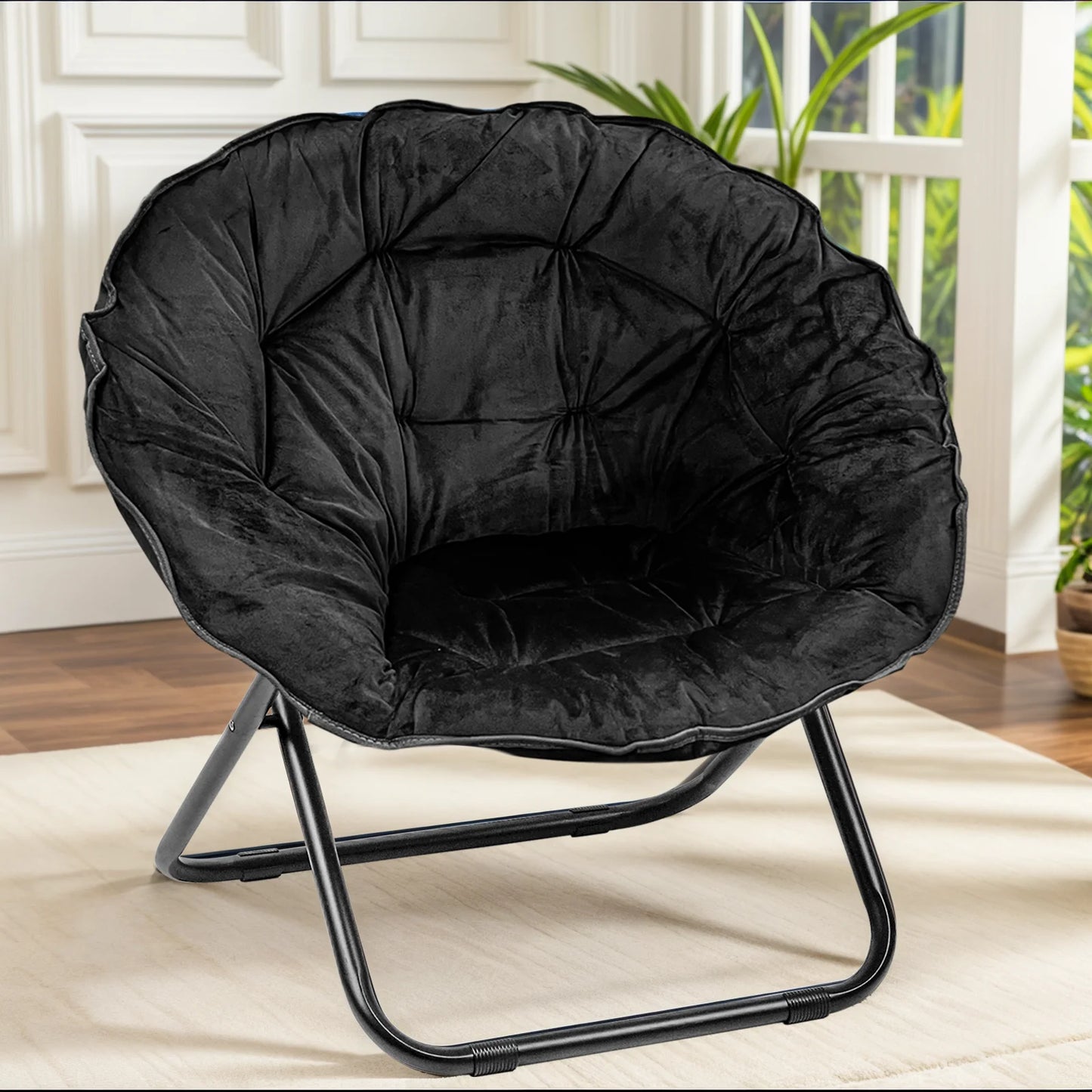 Moon Chair with Metal Frame