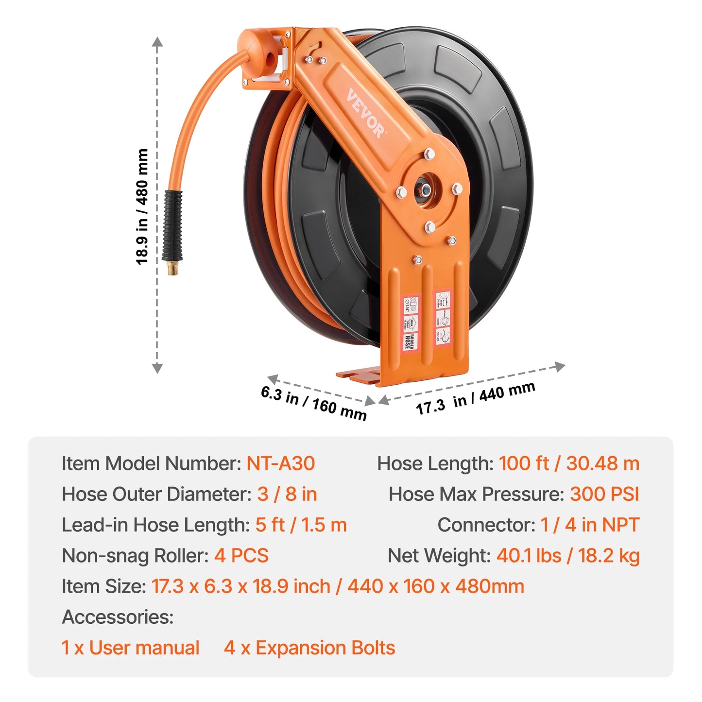 Retractable Air Hose Reel