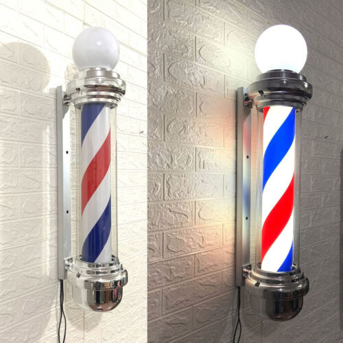 Barber Shop Pole Rotating Light