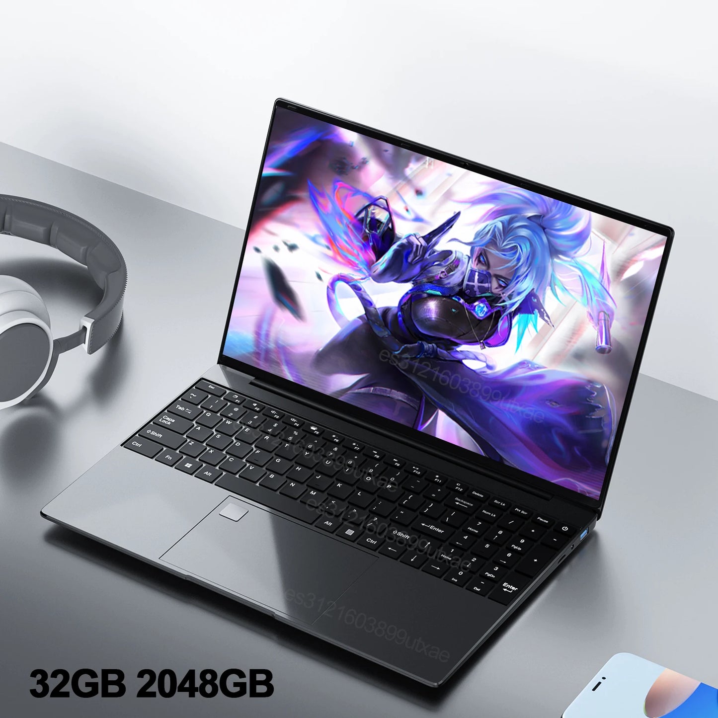 15.6" Portable Laptop 32GB Ram DDR4 2TB SSD Windows 11 Notebook Pc Gamer Intel N5095 Office Computer with Backlit Fingerprint

15.6" Portable Laptop 32GB