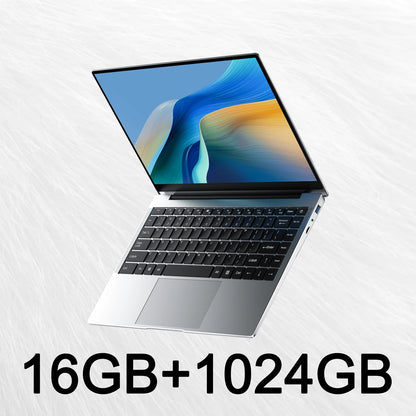 14.1" Ultra-Slim Laptop 16GB RAM 2TB SSD Intel CPU Windows 11 Pro FHD Anti-Glare Multilingual Office/Study PC