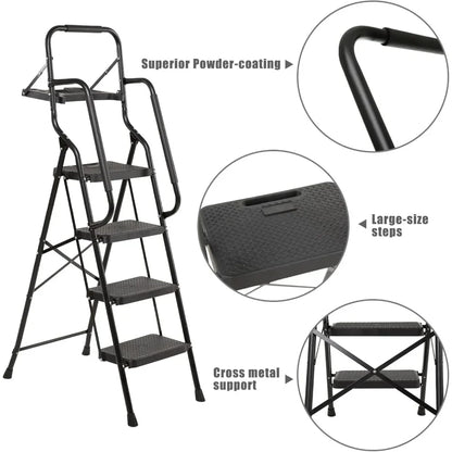 4 Step Ladder with Handrails