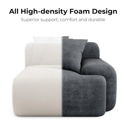 Dark Grey, Oversized 3-Seater Couch