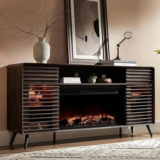 Fireplace TV Stand for 80 Inch TV