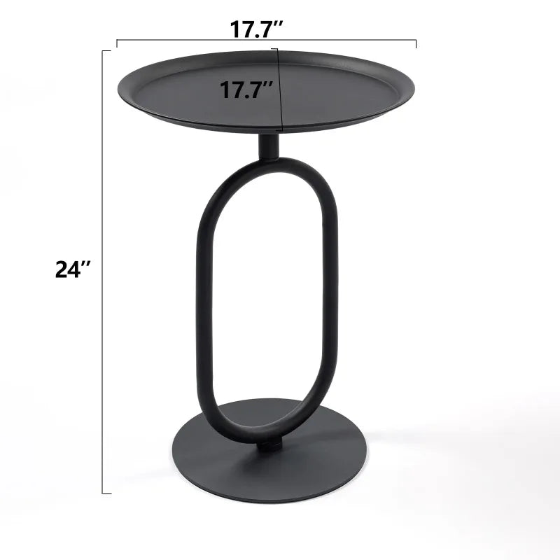 Lantern-shaped Metal End Table