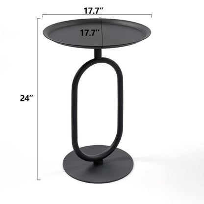 Lantern-shaped Metal End Table