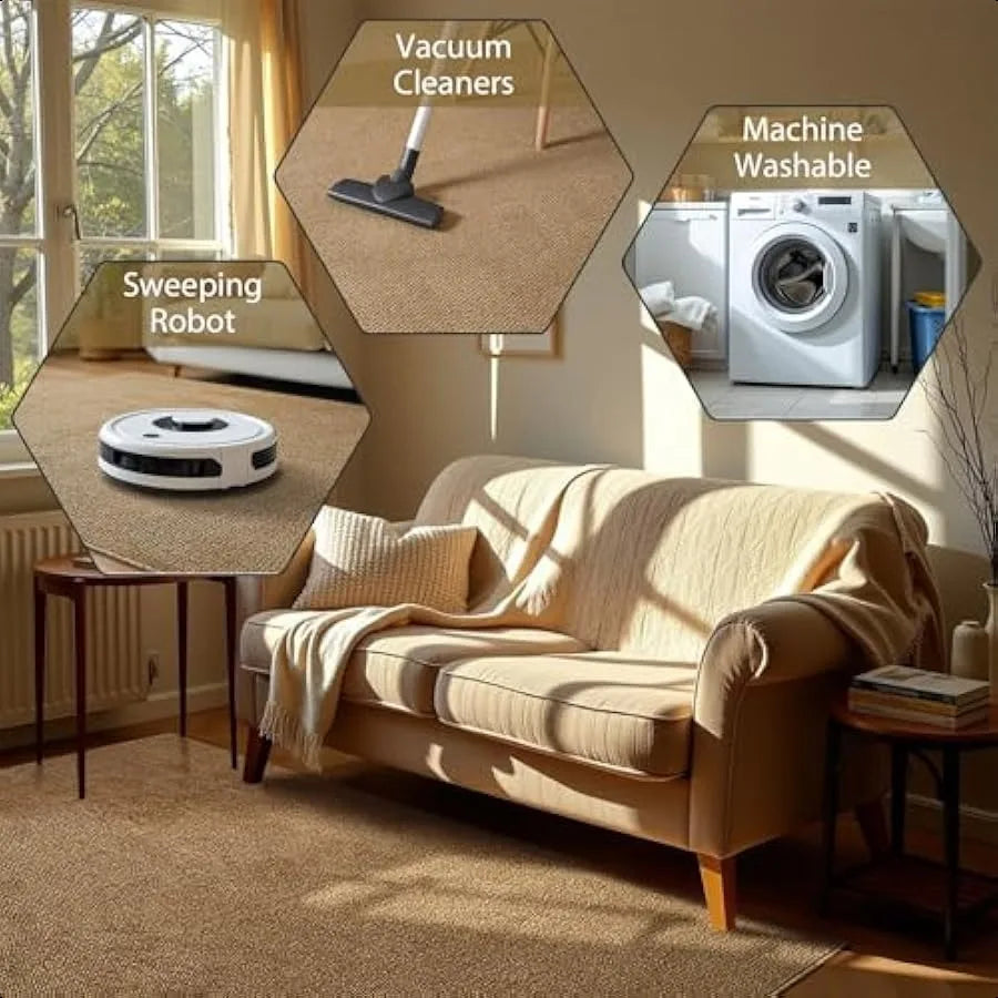 Washable Mat Modern Farmhouse Carpet