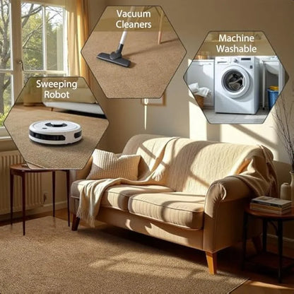 Washable Mat Modern Farmhouse Carpet