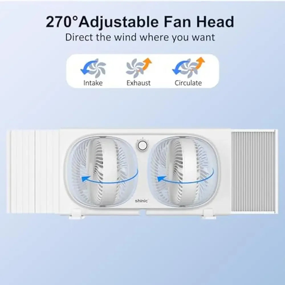 Twin Window Fan 9"