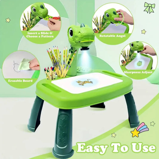 Dinosaur painting projector
