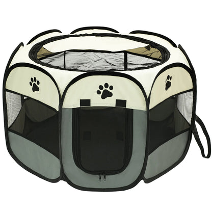 Foldable Pet Playpen for Dogs & Cats