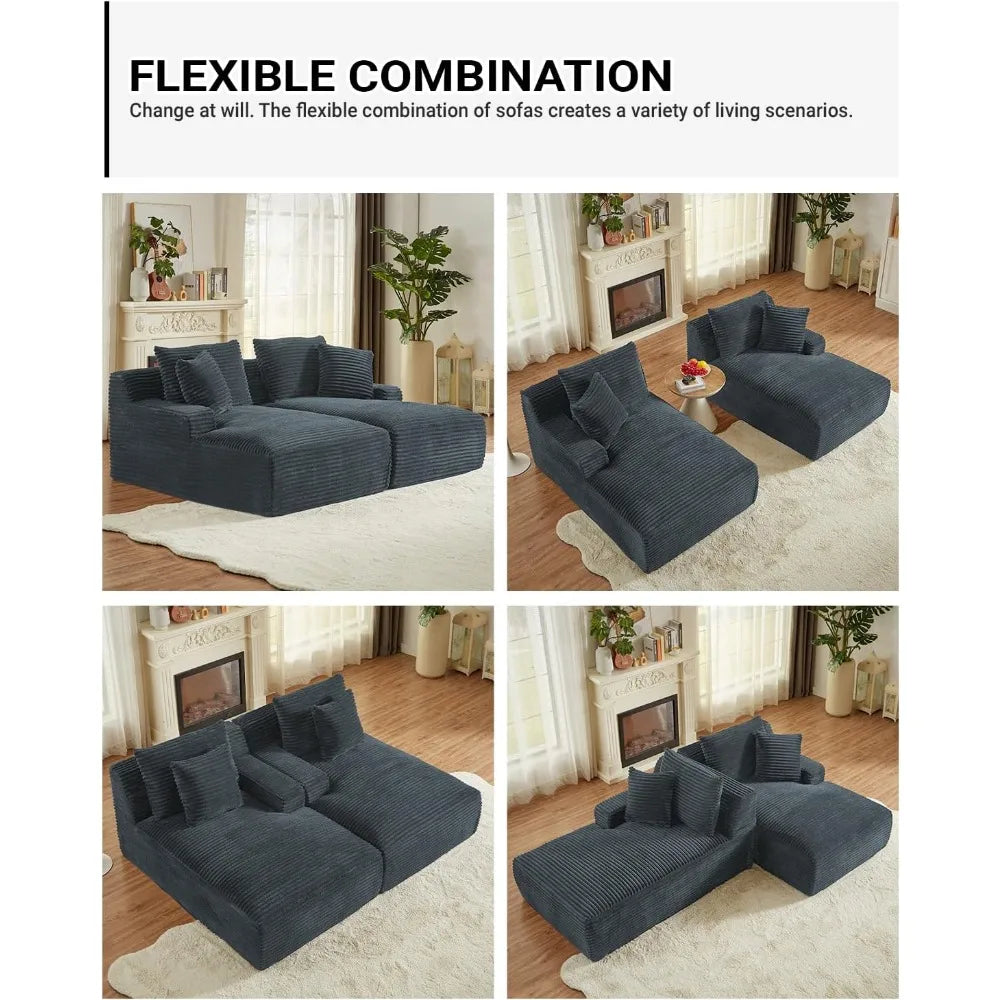 79 Inches Oversized Sectional Double
