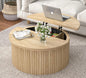 Round Fluted Lift Top Coffee Table