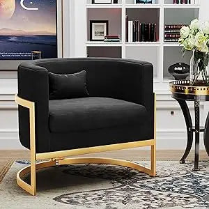 Velvet Modern Barrel Chair