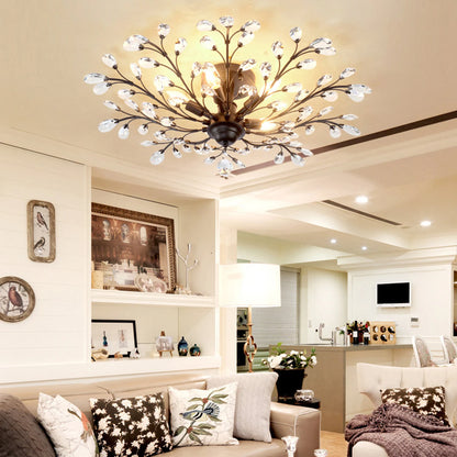 Crystal Chandelier Ceiling Light