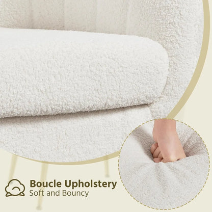 Sherpa Fabric Accent Chair