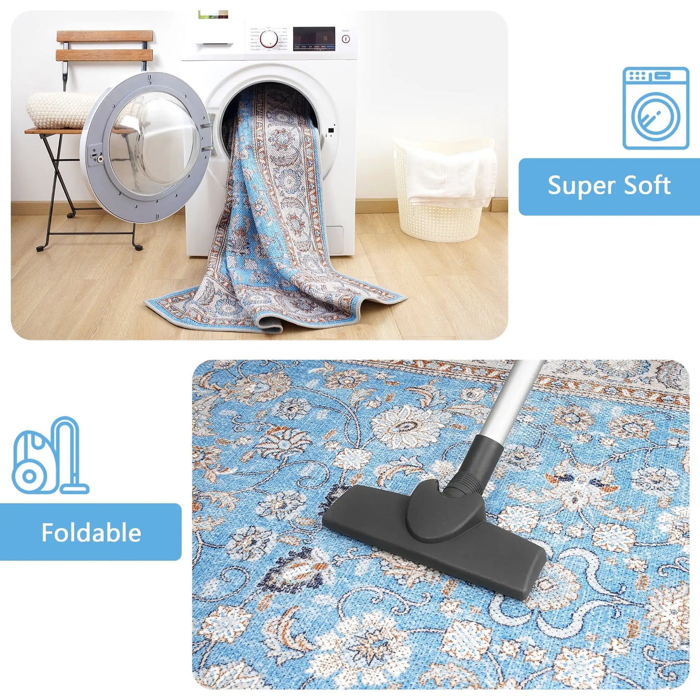 Vintage Floral Accent Area Rug