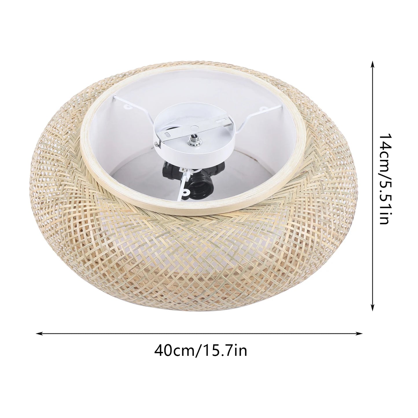 Rattan Ceiling Light Fixture