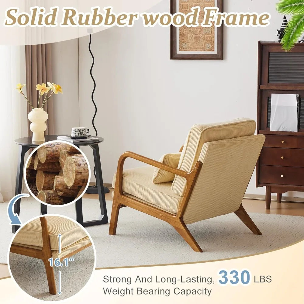 Corduroy Accent Chair