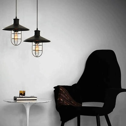 1 PC vintage metal glass chandelier