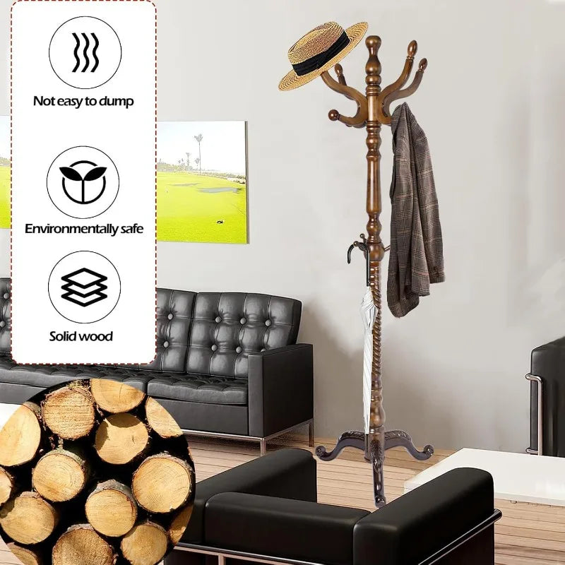 Natural Wood Coat Stands