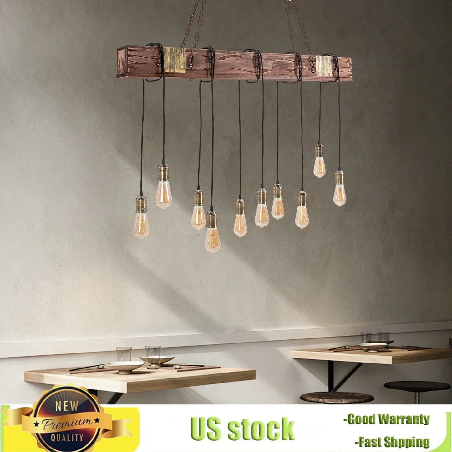 10-Light Indoor Chandelier