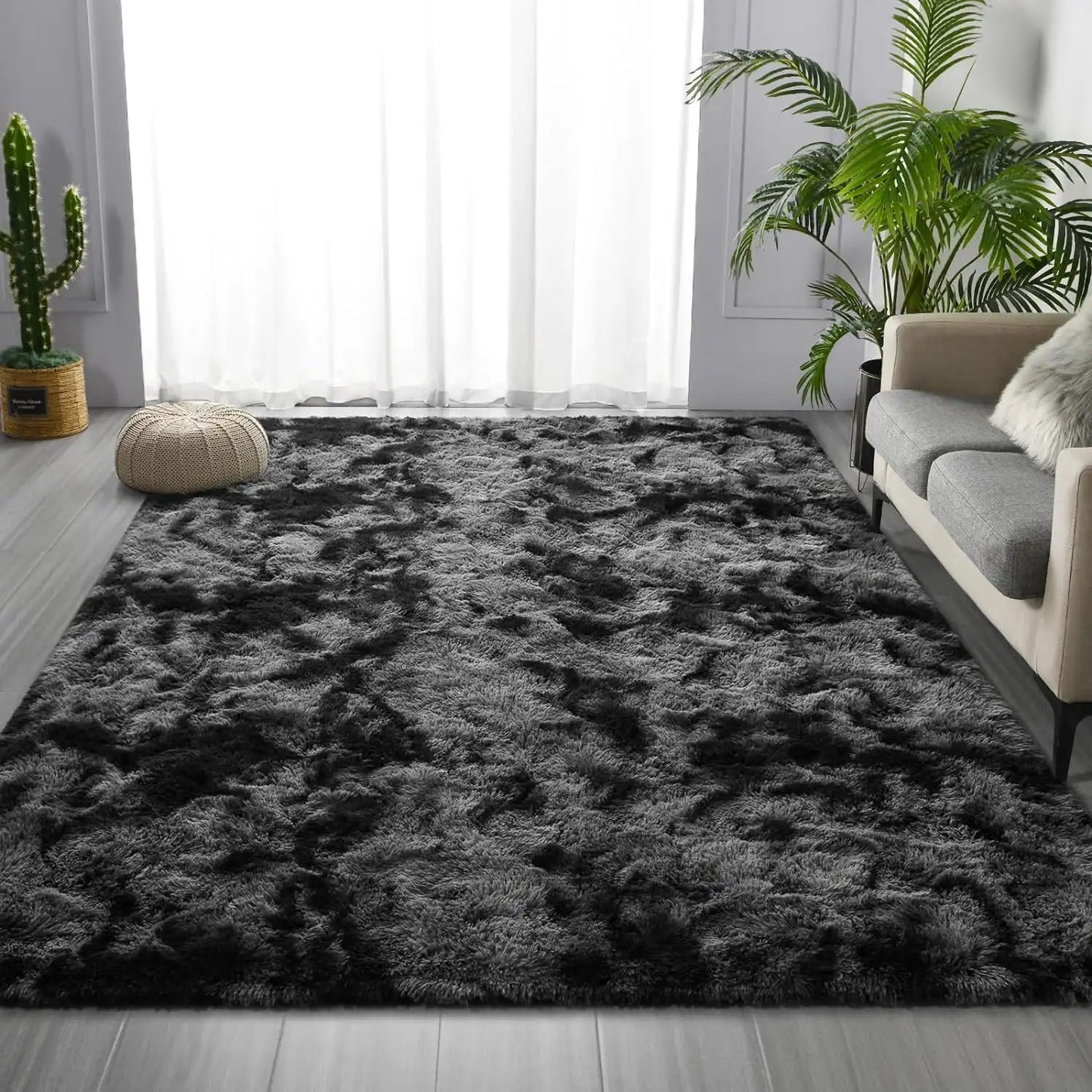 Soft Plush Tie Dye Velvet Rugs