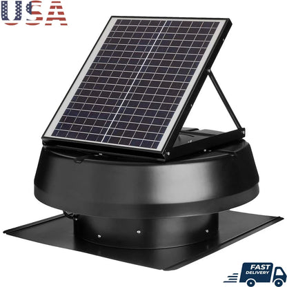 Hybrid Smart Solar Attic Exhaust Fan 14"