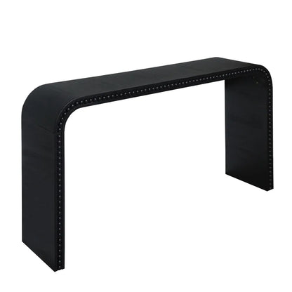 Black wooden game console table