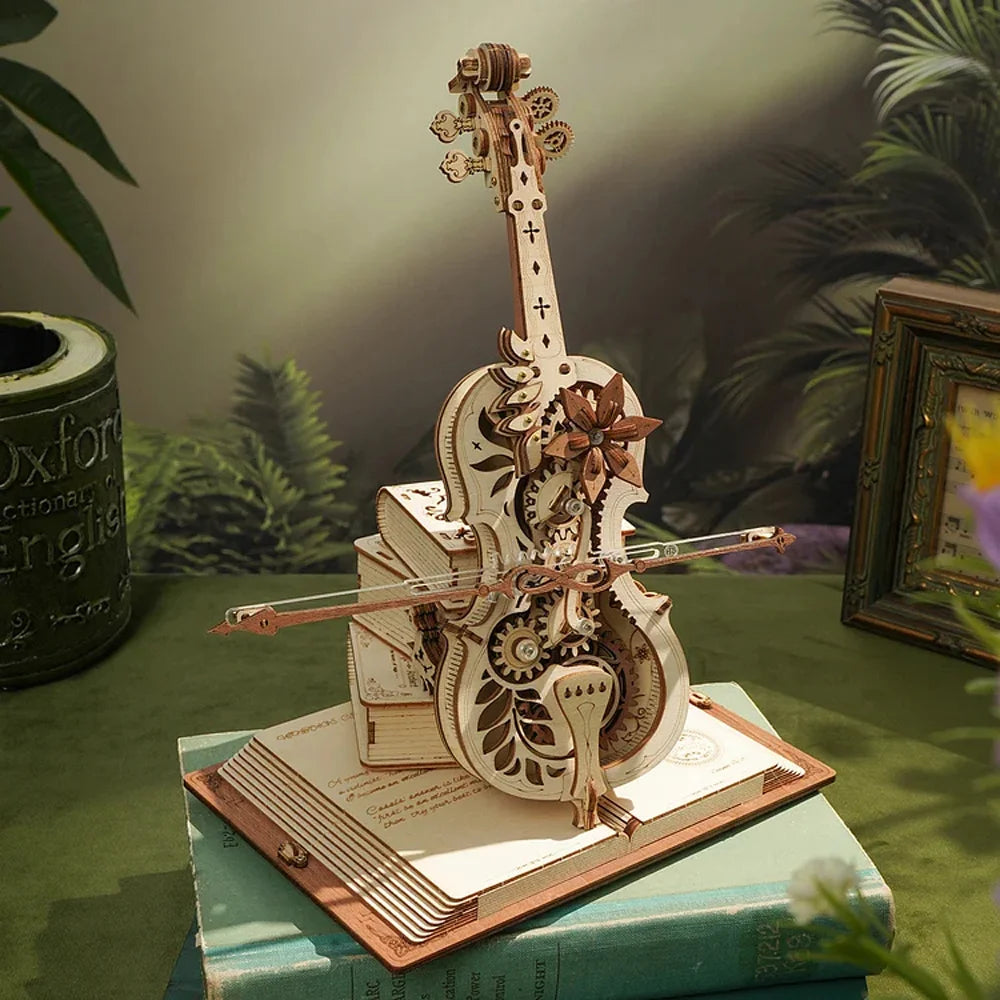 3D Wooden Puzzle Cello