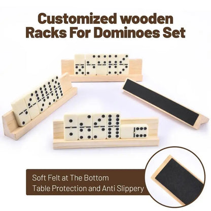 28pcs/Set Wooden Domino Board Games Funny Table Game Domino Toys Kid Children Educational Toys For Traveling Children's Gifts