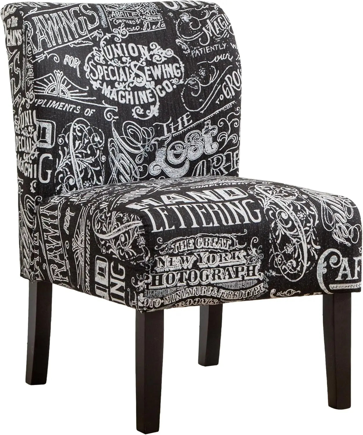 Capa Print Fabric Accent Chair