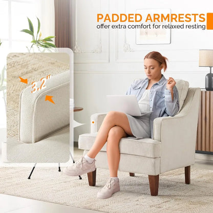 Mid-Century Accent Chairs Set of 2