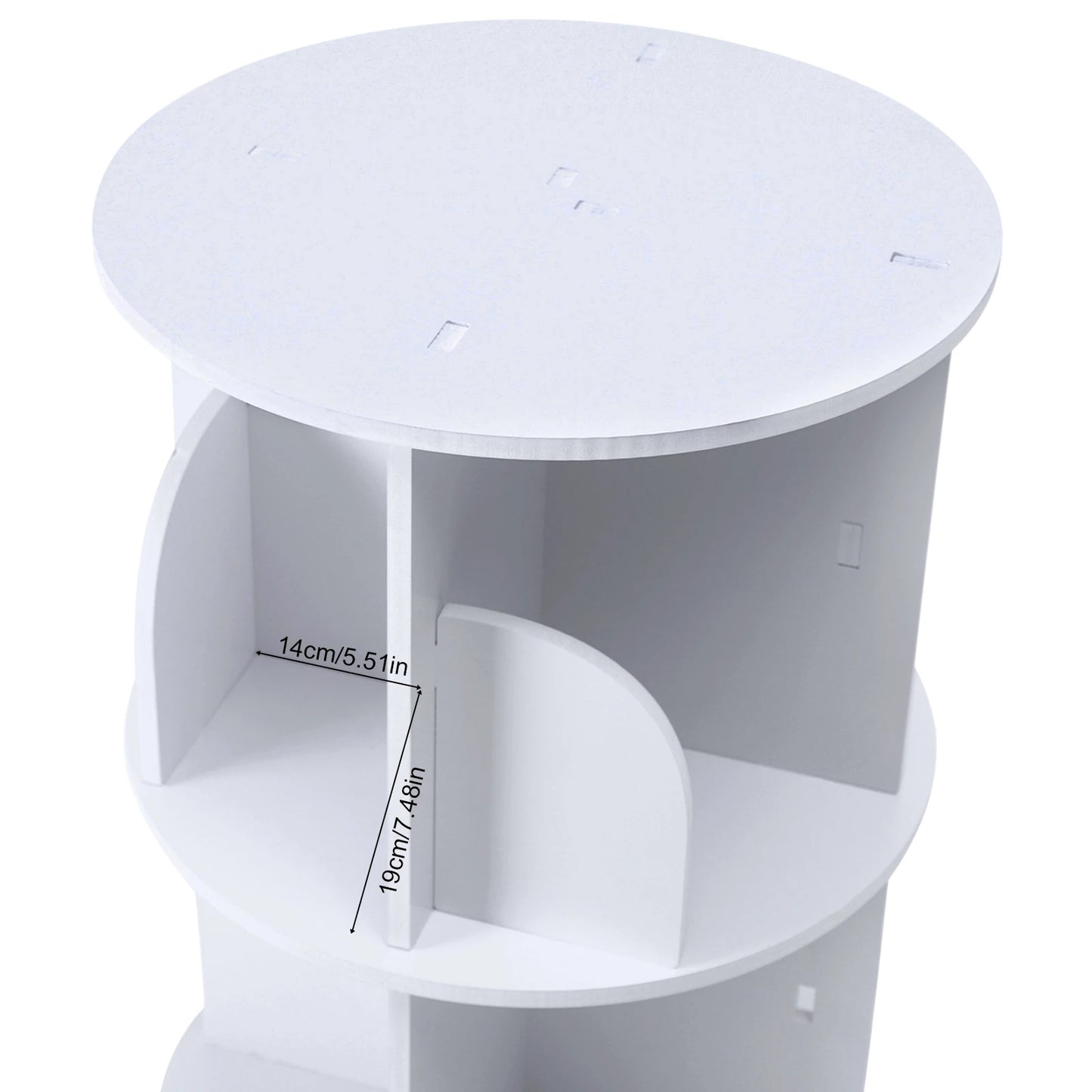 Bookcase with 360° Rotating Design