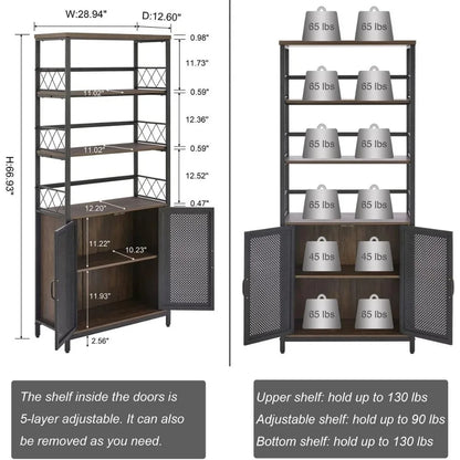 Farmhouse Book Shelf with Storage