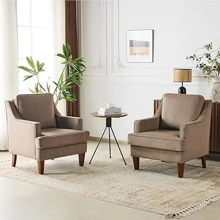 Mid-Century Accent Chairs Set of 2