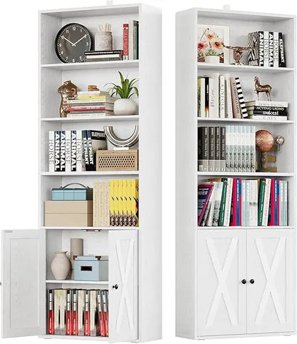 Industrial Bookshelves and Bookcases with Doors