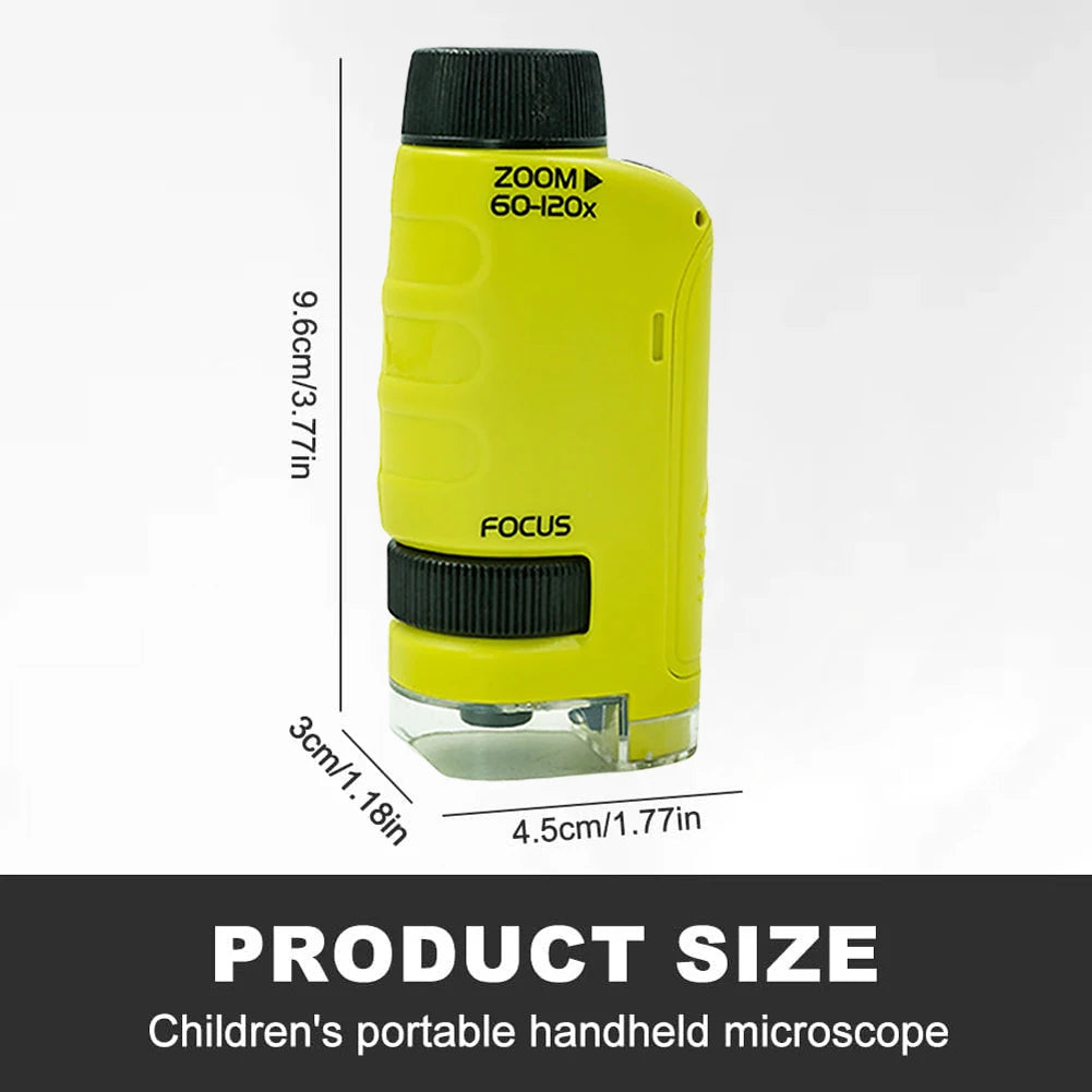 Portable Microscope with LED Light