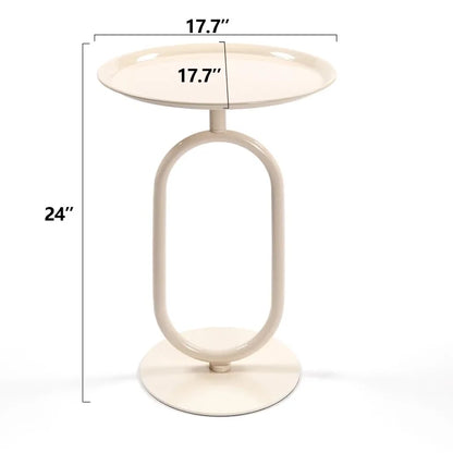 Lantern-shaped Metal End Table