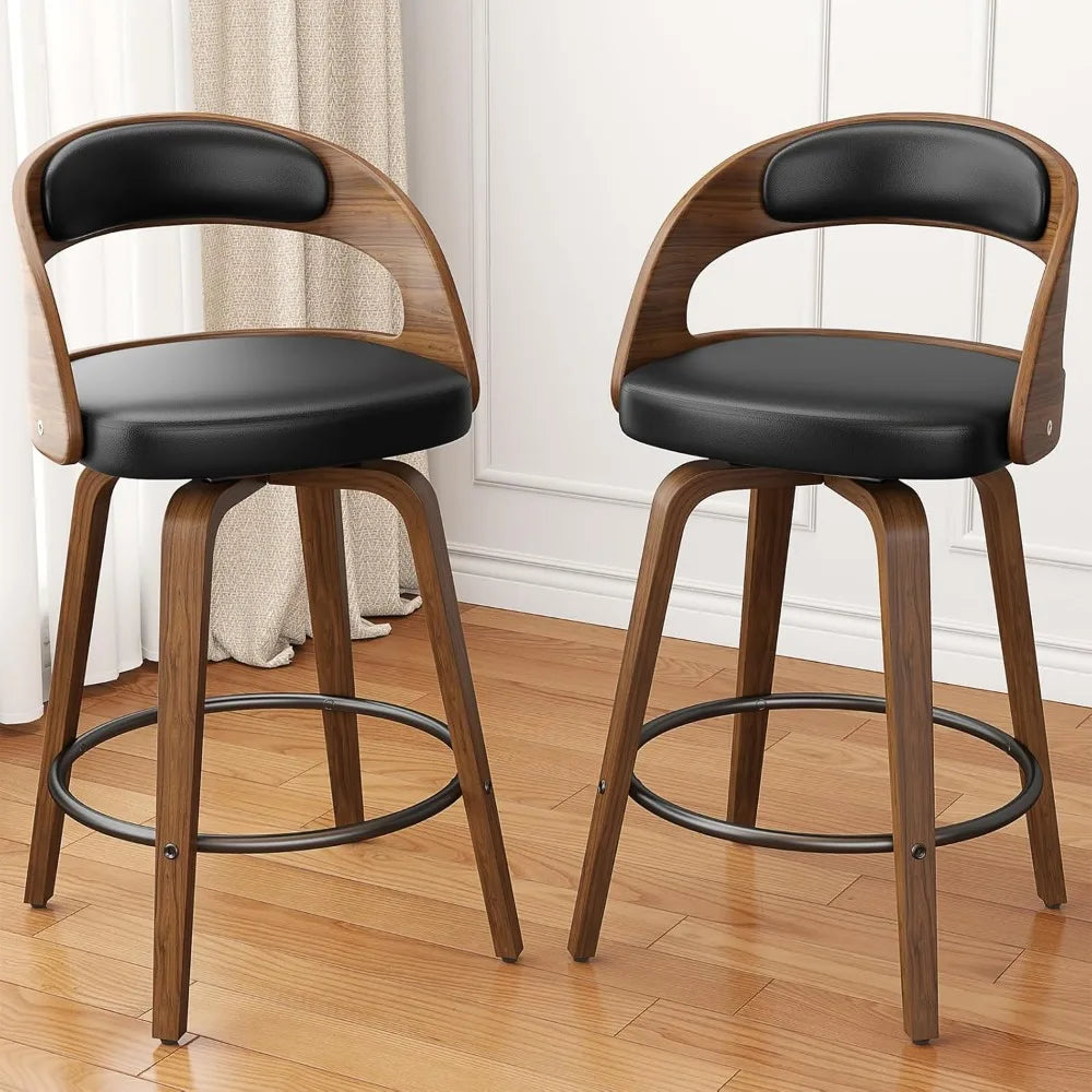 Swivel Bar Stools Set of 4, 26"